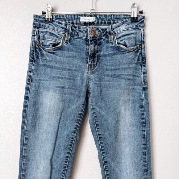 TheMogan Straight Leg Light Wash Denim Jeans Size 3 - Picture 3 of 8